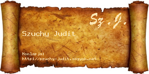 Szuchy Judit névjegykártya
